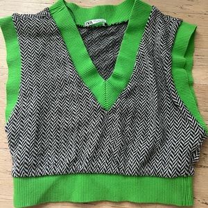 Zara crop top vest